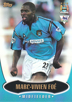 Marc-Vivien Foe Manchester City 2003 Topps Premier Gold #MC1